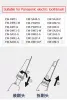 Cabeças de escova de dentes de reposição Panasonic wew0972/ew-dm71/dm711/dm712/pdm7b/dm61/dc01/mdb3a/dm31 push de cerdas dupont