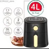 Air Fryers JD688 multifunctional air fryer 1400W strong 4.5L household air fryer 2-color electric mini oven Y240402