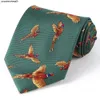 Designer Tie Fashion Creative poliester 10 cm wydruk poszerzony motyw zwierząt profesjonalny P35F