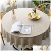 Nappe De Table Nappe Ronde En Lin Uni Avec Gland Er Pour Salle À Manger Café Salon Maison Obrus Tafelkleed Mantel De Mesa 231019 Dr Dh16H