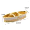 Storage Bottles Boat Shape Rose Tray Metal Container Desktop Birthday Party Decor Plate