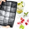 2024 15 Grid Silicone Ice Cube Mold Big Square Ice Cube Tray Mold Ice Cube Maker Non-toxic Durable Bar Pub Wine Ice Blocks Maker