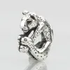 Gevşek değerli taşlar takılar orijinal 925 STERLING Gümüş Hayvan Leopar Charm Boncuk Avrupa 3.0mm bileklik