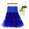 Saias arco-íris saia mulheres dancewear tutu-saia mini-saias inchado fada tule verão bola-vestido petticoat lolita elástico muti-cores