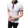 Herren Polos Hohe Qualität Poloshirt Männer Sommer Slim Fit Para Hombre Kurzarm Atmungsaktive Casual Homme Mannen Kleding