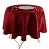 Mantel de poliéster El banquete en casa cubierta redonda 30 colores mantel personalizado nórdico a prueba de polvo e impermeable