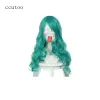 Wigs Ccutoo Sailor Moon Neptune Kaiou Michiru 26 "Зеленый кудрявый длинная синтетическая теплостойкость волос Косплей полная парик