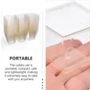 Disposable Cups Straws Cup Plastic Tableware Kit Party Supply S Glasses Serving Spoon Clear Festival Flatware Creative Utensil Fork