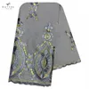 African Women Scarfs Big Circle Design Big Embrodiery 100% Cotton Big Size Muslim Scarf for Shawls Pashmina Sc-42 240327