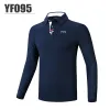 Chemises PGM hommes Golf à manches longues t-shirt hiver Polo Golf automne vêtements pour hommes vêtements YF095 YF445