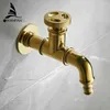 Bathroom Sink Faucets Bibcock Faucet Retro Euro Matte Black Washing Machine Toilet Mop Small Wall Mount Outdoor Garden Tap 20i04R