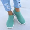 Casual Shoes Women Vulcanize 2024 Fashion Slip on Sock Female Mesh Sneakers andningsbara bekväma Zapatos Mujer