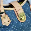 Luxurys Designer Denim Vintage Sacs à bandoulière Femmes Sacs fourre-tout Toile Cuir Sac à main Vieille fleur Sac à bras Imprimer Bourse Cross Body Gold Hardware Pouch Sac à provisions