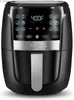 Air Fryers Gourmia Air Fryer Forno Display Digital Digital 6 Lart Lares Air Fryer Cozes 12 1 Toque em Cozinhar predefinição XL Cesta de frituras de ar 1500W Y240402