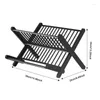 Kitchen Storage Dish Drainer Rack Portable Drying Stainless Steel Utensils Drain Shelf Cutlery Dry Organizer Gadgets