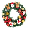 Dekorativa blommor Vinterdörr 2024 Julkrans Front Decoration Cottage and Farmhouse Wreaths Decor for Mantle Scarf