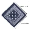 Bow Ties Fashion Women Bandana Scarf Girls Kids Punk Square Bandanas Headwear Handkerchief Bohemian Head Headbands Hair Accessories