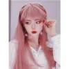 الباروكات الاصطناعية طويلة مستقيمة الباروكة الفتاة cosplay لوليتا الحزب hetresistant الحزب