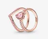 100 925 Sterling Silver Farmling Pharkling Heart Wishbone Ring For Women Wedding Rings Associaly Modern Jewelry Associory8358378