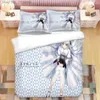 Zestawy pościeli anime yosuga no sora 3D z nadrukiem set King King Duvet Cover Pillow Case Comforter łóżka pościel 04