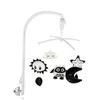 Boîte à musique animale noir et blanc lit cloche jouet bébé berceau hochets bébé jouets 0-12 mois infantile horloge jouet Mobile né jouets 240327