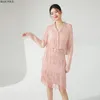 Work Dresses Miyake Tassel Fashion Suit Long Sleeve Jacket Short Skirt Women's Spring Two-piece Trendy Set Sets 2 Piece