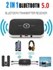 Bluetooth 5.0 oトランスミッターレシーバー2 in 1 RCA 3.5mm 3.5 Aux Jack Stereo Music Wireless Adapter for Car TV PC Speakers4747877