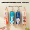 Storage Bags Garbage Bag Organizer Waste With Lanyard Bottom Opening Smooth Extraction Space-Saving Cartoon Kitchen