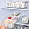 Storage Bottles Seasoning Containers Jars Reusable Fridge Food Portable With Lids Airtight PP And PET For Ginger Garlic Onion