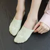 Женские носки, однотонные носки, тапочки, милые мультяшные кавайные туфли-лодочки с низким вырезом, хлопковые тонкие дышащие невидимки для девочек, без показа