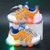 Babyschoenen Babyschoenen Herfst Baby Led-schoenen 16 jaar Baby Jongens Gloeiende lichtgevende sportschoenen Baby-babyschoenen Babymeisjes Lichtgevende sneakers L240402