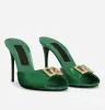 Scarpe di lusso Donna Sandali Keira Ciabatte in pelle verniciata Nude Verde Nero Punta aperta Tacchi alti Scarpe da passeggio da donna sexy