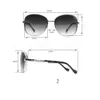 Jessica Simpson J5512 Metallkedja Kvinnor Square Solglasögon, 100% UV -resistenta. En charmig gåva till henne, 61mm
