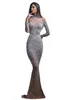 Элегантные женские вечерние платья с золотыми пайетками и длинным рукавом, прозрачная сетка в стиле пэчворк, тонкое сексуальное вечернее платье, роскошное блестящее длинное платье Vestidos