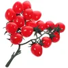 Party Decoration Simulated Cherry Tomatoes Lifelike Fake Adorn Models Fruit Artificial Pvc Home Supplies Simulation Decor Child Plants