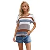 Temu Womens Rainbow Stripe Short Short Knitwear Copiccia