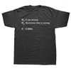 Heren T-shirts Grappige statistieken en datawetenschap Katoenen streetwear korte mouw verjaardagscadeaus zomerstijl T-shirt herenkleding