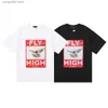 T-shirt da uomo Nuova maglietta VIOLA per uomo Donna T-shirt colorata con stampa ad alta lettera Fly T T240402
