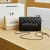 Genuine leather diamond chain bag for womens 2024 new spring and summer small fragrant gold ball single shoulder crossbody Purses Sale