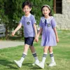 Set di abbigliamento Abbigliamento estivo per bambini Set di abbigliamento sportivo Uniforme scolastica Abito sportivo per ragazze Abito per asilo per bambini