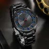 Montres-bracelets CURREN Nouvelle Mode Simple Style Hommes es Quartz Bracelets En Acier Inoxydable Bande Horloge Mâle L240402