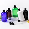 Storage Bottles 14pcs 300ML 500ML Disc Screw Cap Bottle Empty Cosmetic Shampoo Container Liquid Soap Lotion Plastic Essential Oil