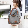 Shoulder Bags Simple Canvas Bag Student Art Messenger Large Capacity Lady Female