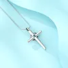 Pendentif Colliers Collier d'urne en cristal pour cendres en acier inoxydable Croix Memorial Crémation Femmes Gilrs Aimés