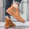 Shoes Men Boots 2023 New Brand Desiginer Classic Italy Dress Boots Fashion Casual Warm Plush Bussiness Ankle Boots Big Size