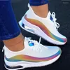 Casual Shoes 2024 Fashion Summer And Autumn Woven Breathable Sneakers Women Lace Up Designer Comfort On Offer