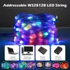 Cordas LED 20M TUYA String Lights WS2812B Fio de Cobre RGBIC Dreamcolor Fada para Quarto Decoração de Natal YQ240401