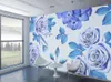 Wallpapers Milofi Custom 3D Purple Rose Flower Grote TV Achtergrond Wallpaper Muurschildering