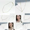 Other Pendants Lii Ji American 14K Gold Filled Pearl Pendant Necklace 40 5Cm Minimalist Simple Boho Choker Drop Delivery Jewelry Neckl Dhpvm