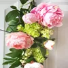 Fleurs décoratives mélangées pivoine hortensia fleur artificielle larme